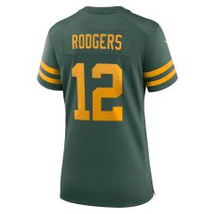 #12 Rodgers Nike 50s Classic Womens Game Jersey