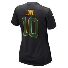#10 Love Nike Womens Black Fashion Game Jersey