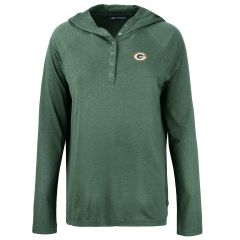 Packers Cutter & Buck Womens Coastline Hooded Top