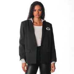 Packers Wild Collective Womens Hooded Blazer