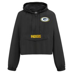 Packers Pro Standard Womens Cropped 1/2 Zip Jacket