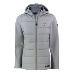 Packers Cutter & Buck Womens Evoke Hooded Jacket