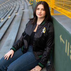 Packers Mitchell & Ness Womens Satin Jacket
