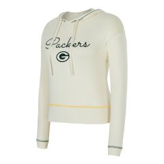 Packers College Concepts Womens Kaki Hooded Top