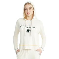 Packers College Concepts Womens Kaki Hooded Top