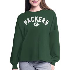 Packers Womens Athletic Oversized Crew