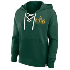 Packers Fanatics Womens Throwback Blitz Hoodie