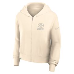 Packers Nike Womens Glory Cropped Full Zip Hoodie