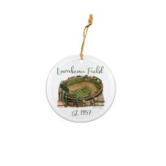 Lambeau Field Watercolor Ornament