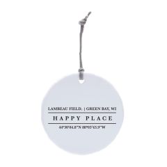 Lambeau Field Happy Place Ornament