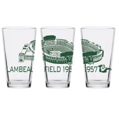 Lambeau Field Sketch Pint Glass