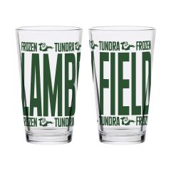 Lambeau Field Elevated Pint Glass