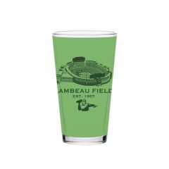Lambeau Field Tonal Sketch Pint Glass