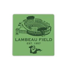 Lambeau Field Tonal Sketch Coaster