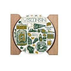 Lambeau Field Julia Gash 4-Pack Stone Coasters