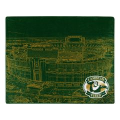 Lambeau Field Sketch Plush Throw Blanket