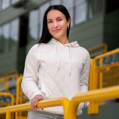 Lambeau Field Womens Quilted Hoodie