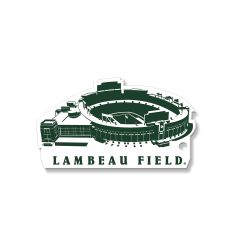 Lambeau Field 2-Tone Logo Steel Magnet