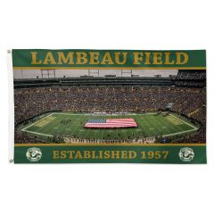 Lambeau Field Wincraft Aerial Photo Flag