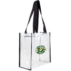 Lambeau Field Square Clear Zip Tote