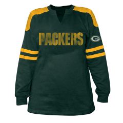 Packers Fanatics Womens Plus Size V-neck Top