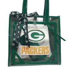Packers Cuce Clear Crystal Logo Tote Bag