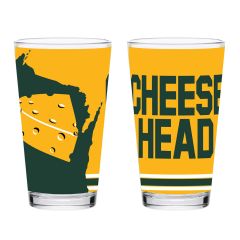 Cheesehead&reg; State Pint Glass