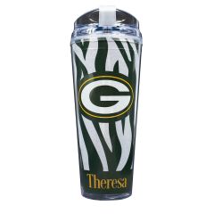 Packers Personalized Glitter Tumbler