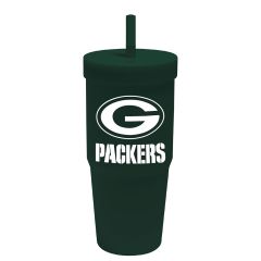 Packers Wincraft Large Sili Straw Tumbler