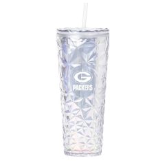 Packers Diamond Straw Tumbler