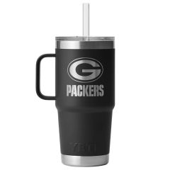 Packers Yeti Rambler Straw Travel Mug