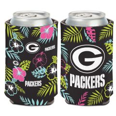 Packers Wincraft Neon Floral Can Cooler