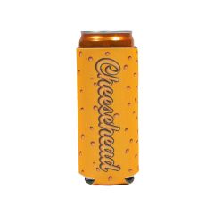 Cheesehead&reg; Script Slim Can Cooler
