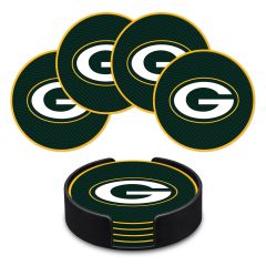 Packers 4-Pack 3D Molded Coaster Set