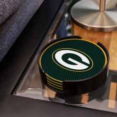 Packers 4-Pack 3D Molded Coaster Set
