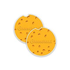 Cheesehead&reg; 2-Pack Car Coasters
