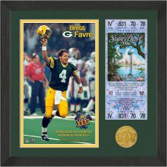 Packers Favre SB XXXI Champ Bronze Coin Photomint