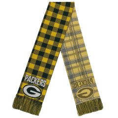 Packers Womens Plaid Color-Block Scarf