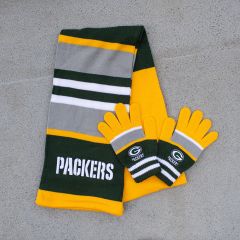 Packers WEAR Womens Scarf & Gloves Set
